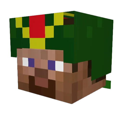 UGUWE Minecraft avatar head, 3D render