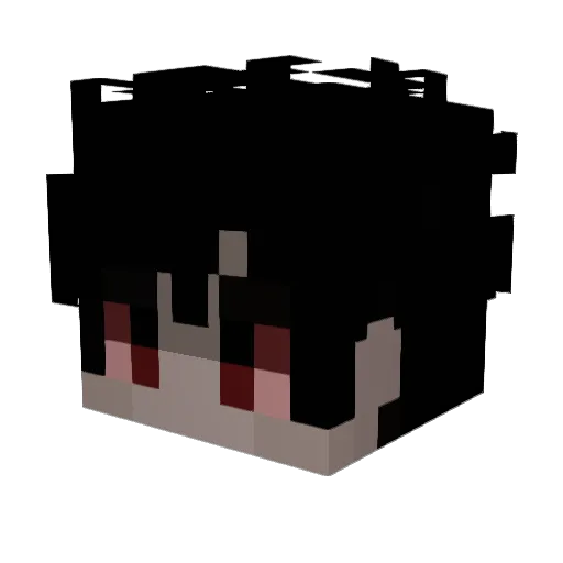 UG_Hades Minecraft avatar head, 3D render