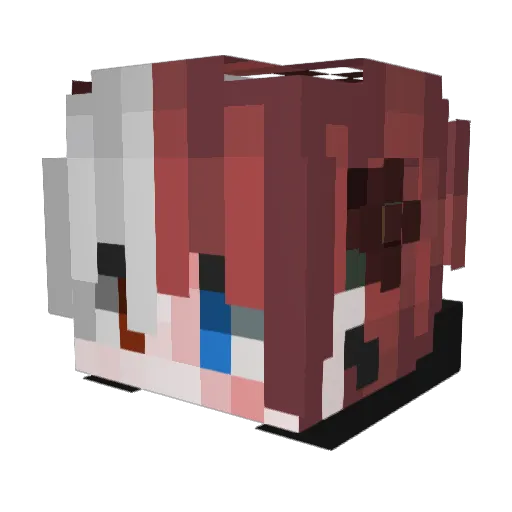 UG_SHEN Minecraft avatar head, 3D render