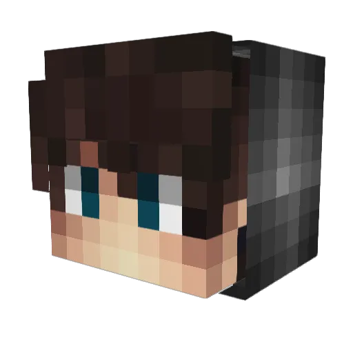 UHChicken Minecraft avatar head, 3D render
