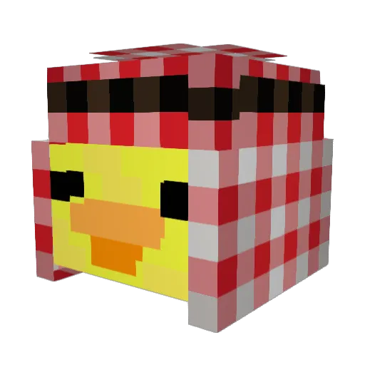 UHNinjas11 Minecraft avatar head, 3D render