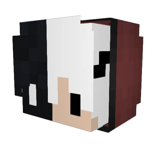 UHUKlebeStick Minecraft avatar head, 3D render
