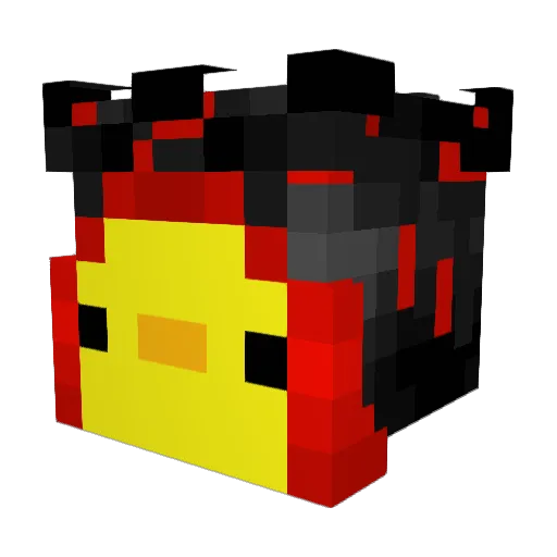 UH_KING Minecraft avatar head, 3D render
