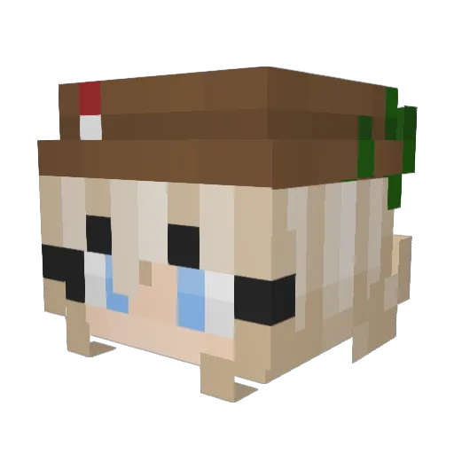 UIltimate Minecraft avatar head, 3D render