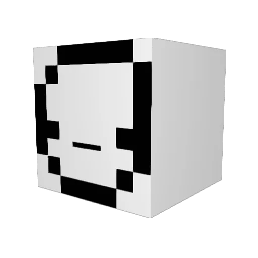 UIrich Minecraft avatar head, 3D render