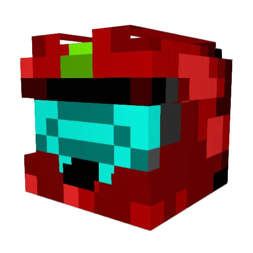 UKGInferno Minecraft avatar head, 3D render