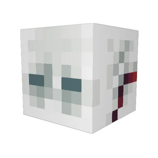 UKMD Minecraft avatar head, 3D render