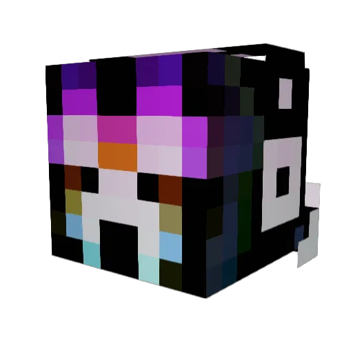UKNightFury Minecraft avatar head, 3D render