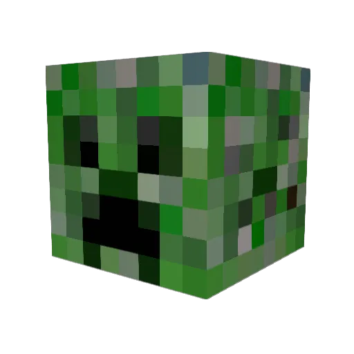 UKTony Minecraft avatar head, 3D render