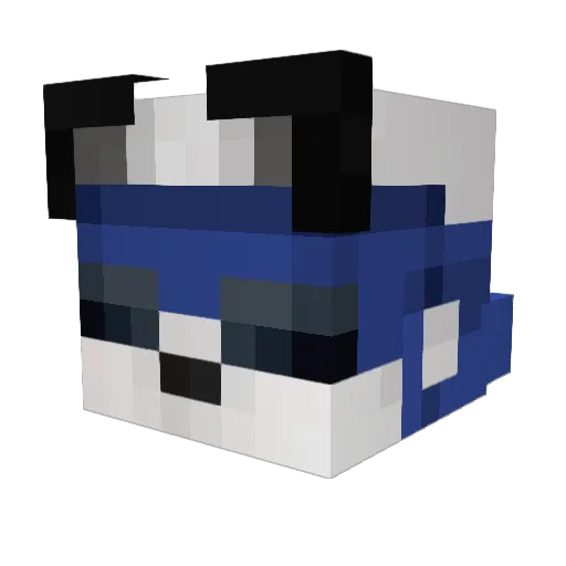 UKWCWINNER26 Minecraft avatar head, 3D render