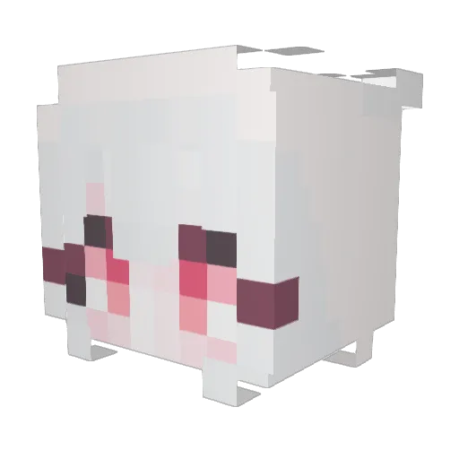 UK_sugar01 Minecraft avatar head, 3D render
