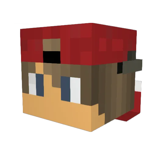 UKs_Gamer_YT Minecraft avatar head, 3D render