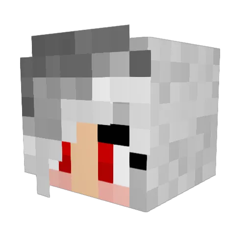 UL0917 Minecraft avatar head, 3D render