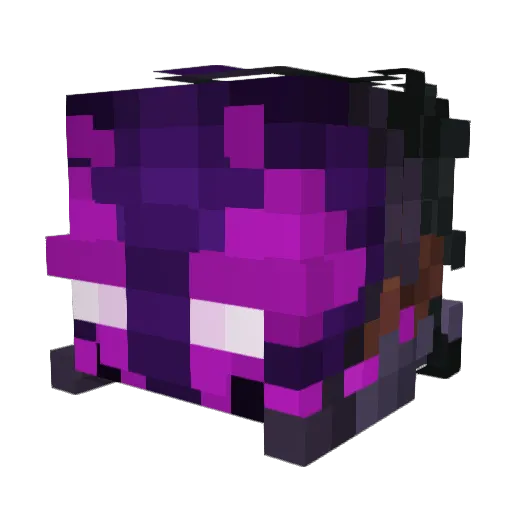 ULOOK_YT Minecraft avatar head, 3D render