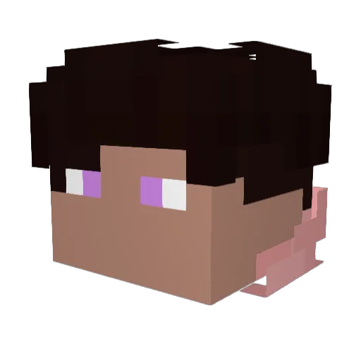 ULTDigitalMaster Minecraft avatar head, 3D render