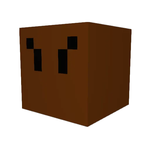 ULTIMATE_EXPLORE Minecraft avatar head, 3D render