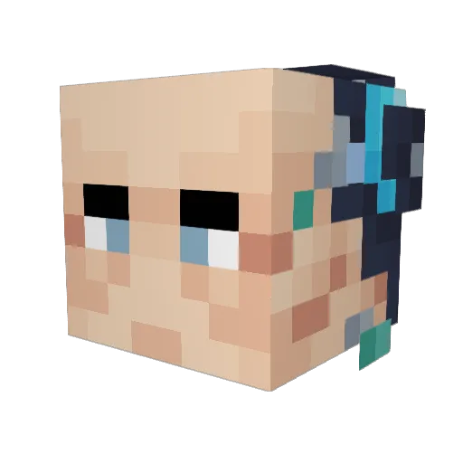ULTIMETTO_izabel Minecraft avatar head, 3D render