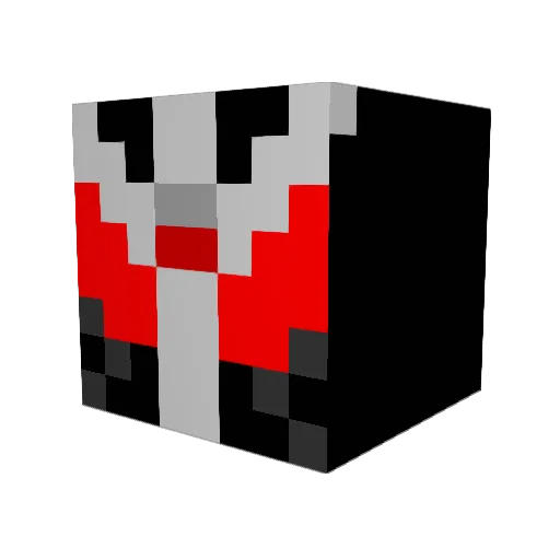 ULTRAMANJOKER Minecraft avatar head, 3D render