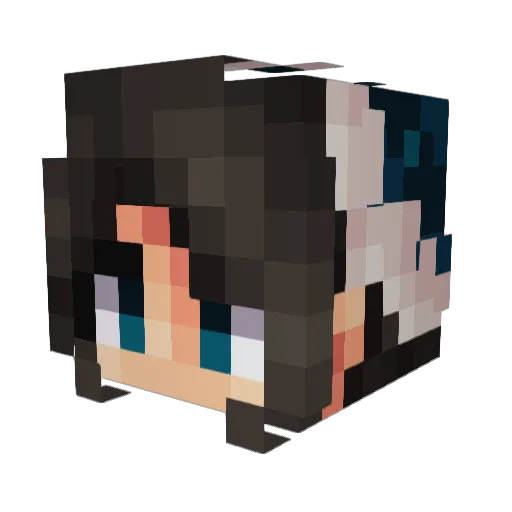 ULTRAVC998 Minecraft avatar head, 3D render