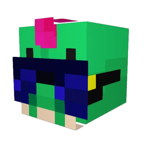 ULt16_Ra Minecraft avatar head, 3D render
