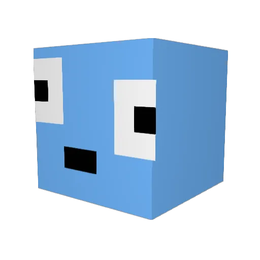 UMACD9 Minecraft avatar head, 3D render