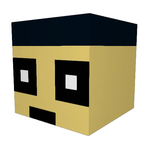 UMAIR9 Minecraft avatar head, 3D render