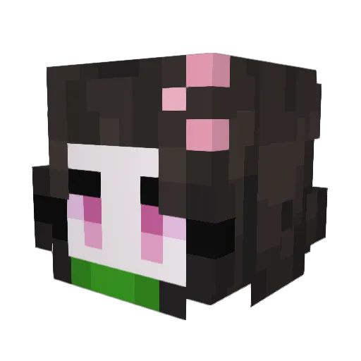 UMHJ Minecraft avatar head, 3D render