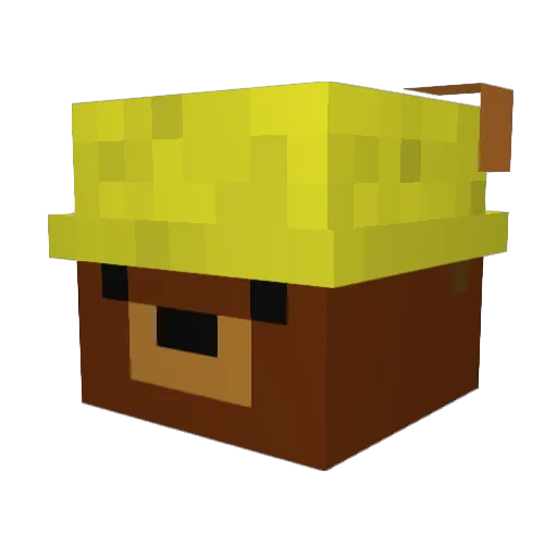 UMSEOBIN Minecraft avatar head, 3D render