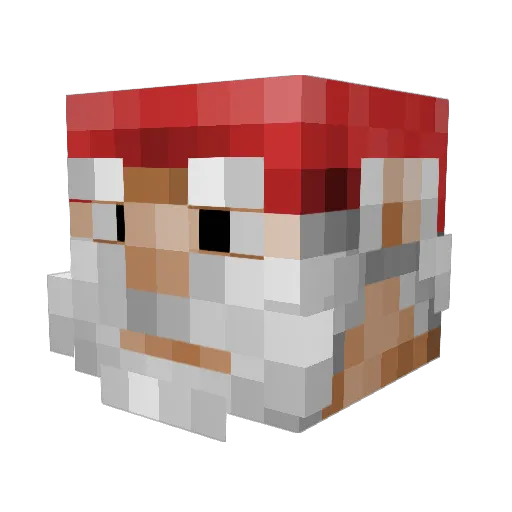 UMUT_PRO Minecraft avatar head, 3D render