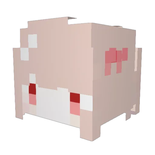 UMony Minecraft avatar head, 3D render