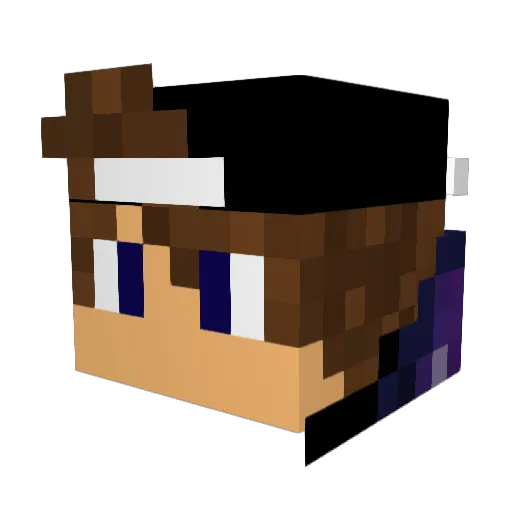 UNBEATABLE13 Minecraft avatar head, 3D render