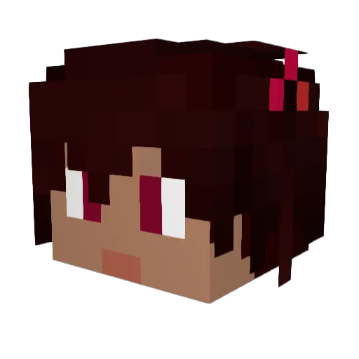 UNBREAKER Minecraft avatar head, 3D render