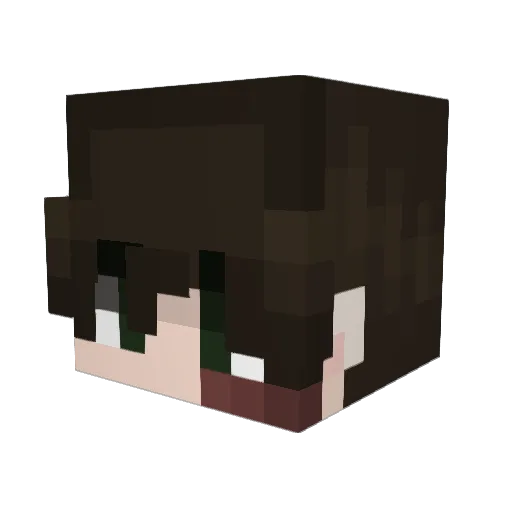 UNDERGROUND9090 Minecraft avatar head, 3D render
