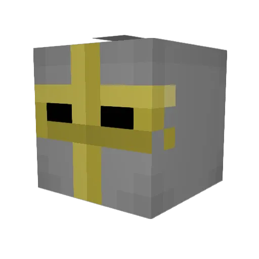 UNDERLORD221 Minecraft avatar head, 3D render