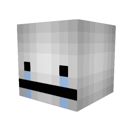 UNDERPIKE Minecraft avatar head, 3D render