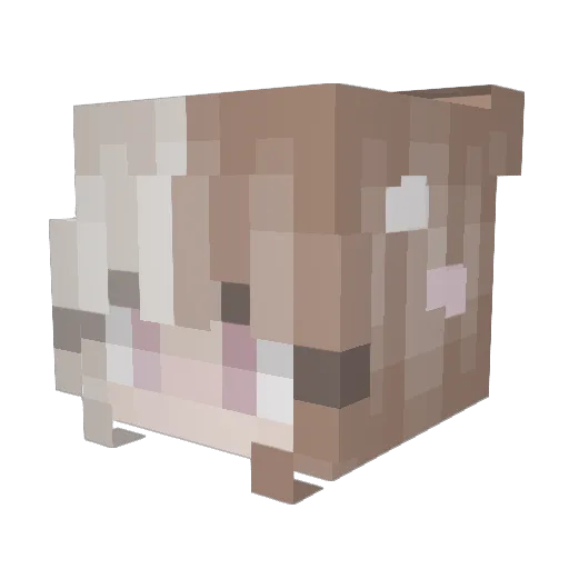 UNHOLYSEVEN666 Minecraft avatar head, 3D render