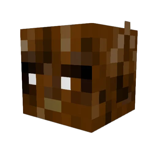 UNHwildcats Minecraft avatar head, 3D render