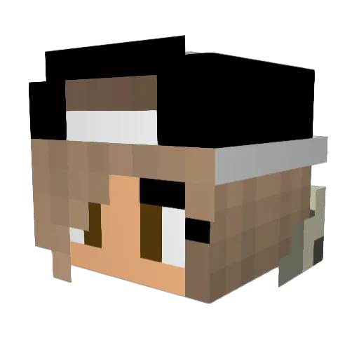 UNICORN_55_QUEEN Minecraft avatar head, 3D render
