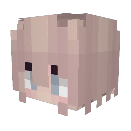 UNIPUHI Minecraft avatar head, 3D render