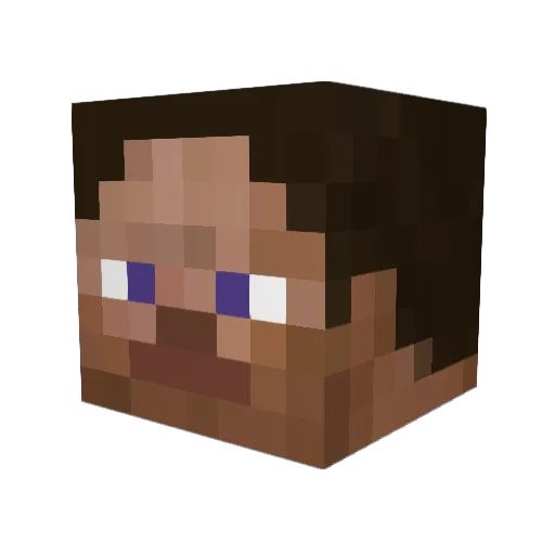 UNKNOWN868686 Minecraft avatar head, 3D render