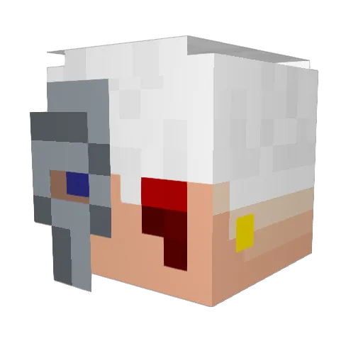 UNKNOWNWXDLL Minecraft avatar head, 3D render