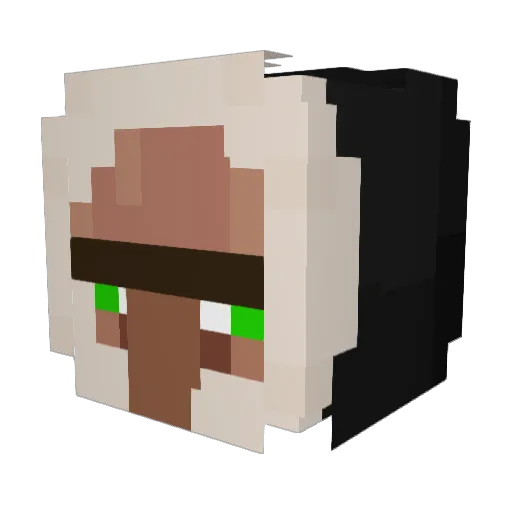 UNSUGGESTIVENESS Minecraft avatar head, 3D render