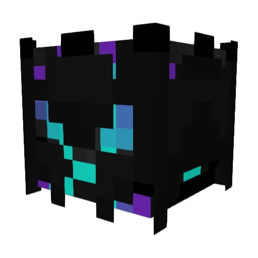 UNY_Fotack Minecraft avatar head, 3D render