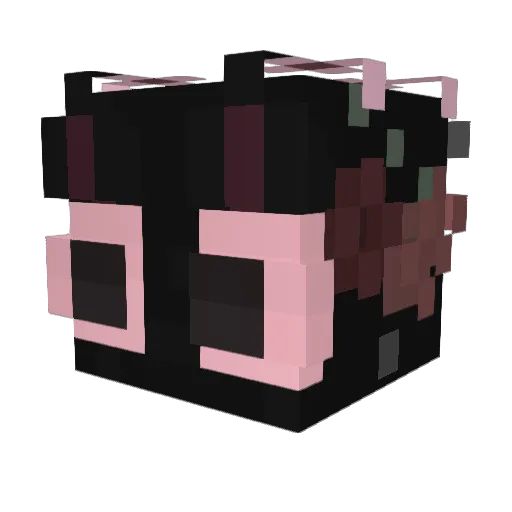 UN_thexD Minecraft avatar head, 3D render