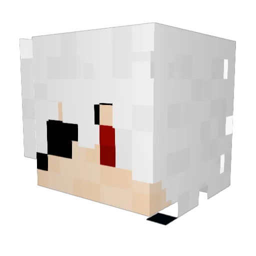 UNknown5hadow Minecraft avatar head, 3D render