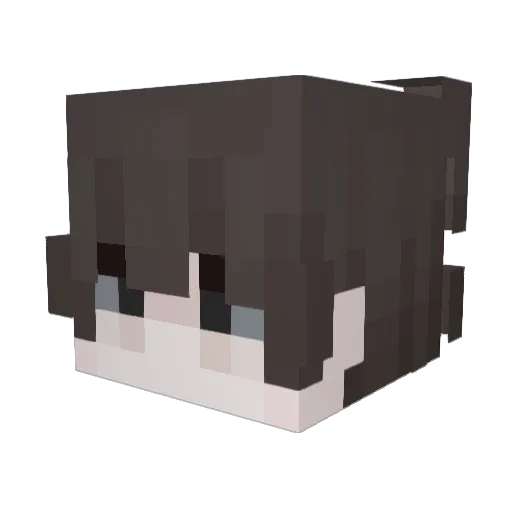 UNsmk Minecraft avatar head, 3D render
