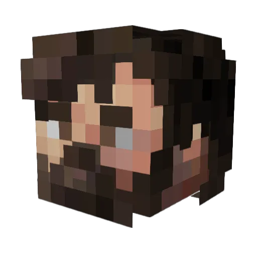 UPACADABRA Minecraft avatar head, 3D render