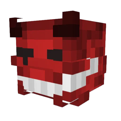 UPBO Minecraft avatar head, 3D render
