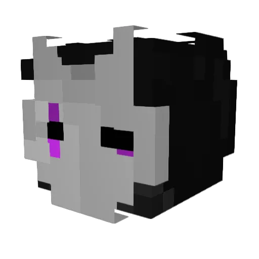 UPG Minecraft avatar head, 3D render