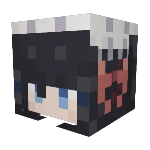 UPINGYA Minecraft avatar head, 3D render